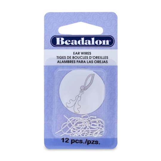 Beadalon&#xAE; 1.5mm Silver-Plated Ball Ear Wires, 12ct.